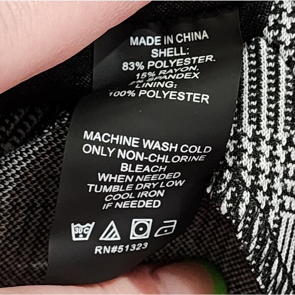 Vince Camuto Academia grey peplum blouse size medium - Picture 7 of 7